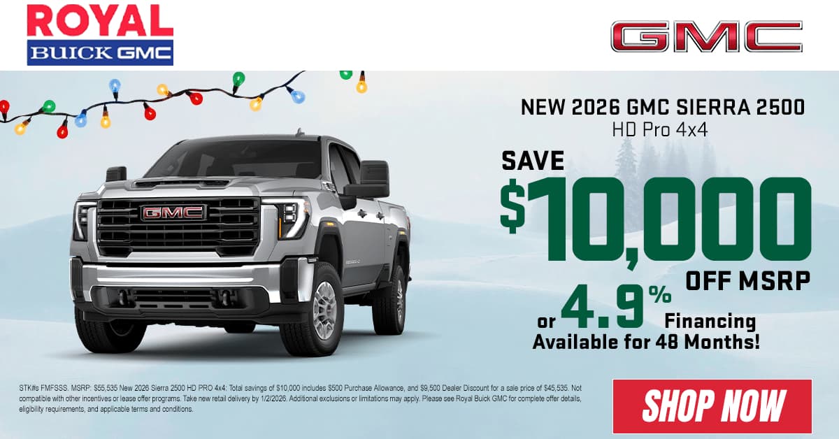 New 2026 GMC Sierra 2500 December Offer
