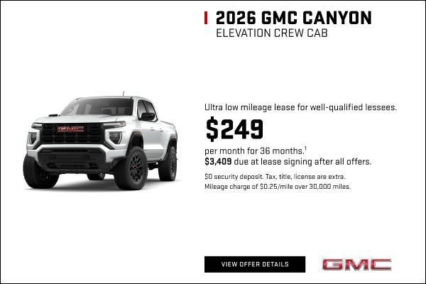 Ultra low mileage lease for well-qualified lessees.

$249 per month for 36 months.1 

$3,409 due ...