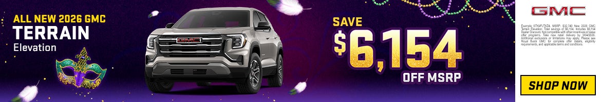 All New 2026 GMC Terrain Elevation