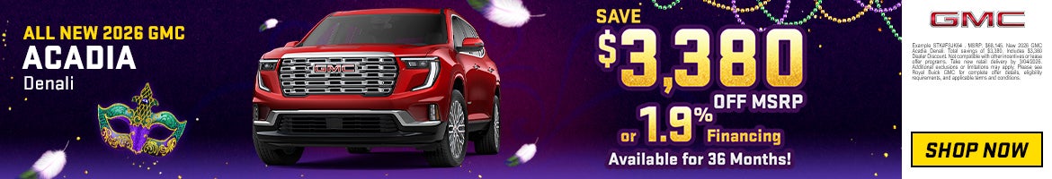 All New 2026 Acadia Denali